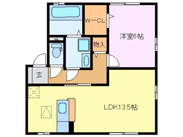 シダーフィールドＡ棟の物件間取画像